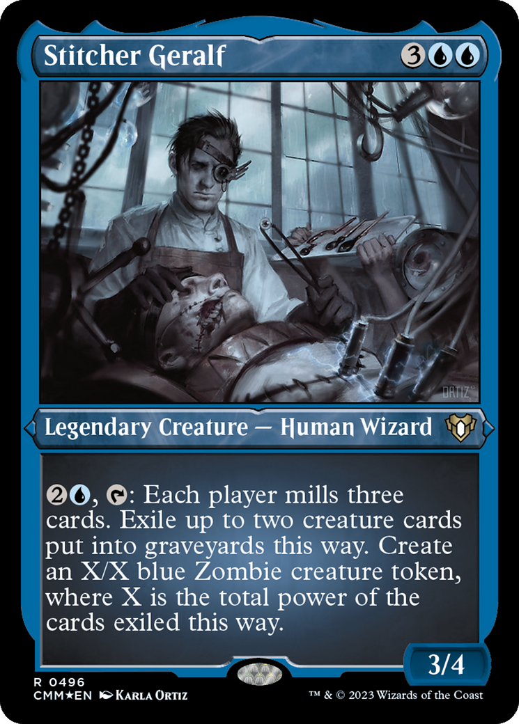 Stitcher Geralf (CMM-496) [Commander Masters] Etched Foil MTG Single Wizards of the Coast