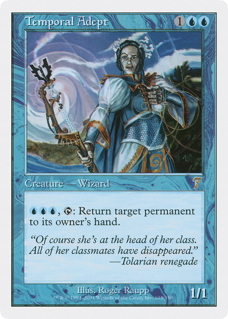 Temporal Adept (7ED-103) [7th Edition] Foil MTG Single Wizards of the Coast