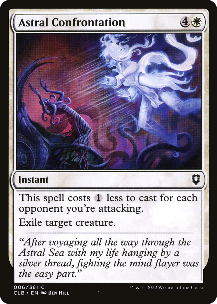 Astral Confrontation (CLB-006) [Commander Legends: Battle for Baldur's Gate] MTG Single Wizards of the Coast