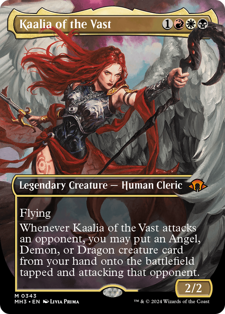 Kaalia of the Vast (0343) (MH3-343) [Modern Horizons 3] (Borderless) Foil MTG Single Modern Horizons 3
