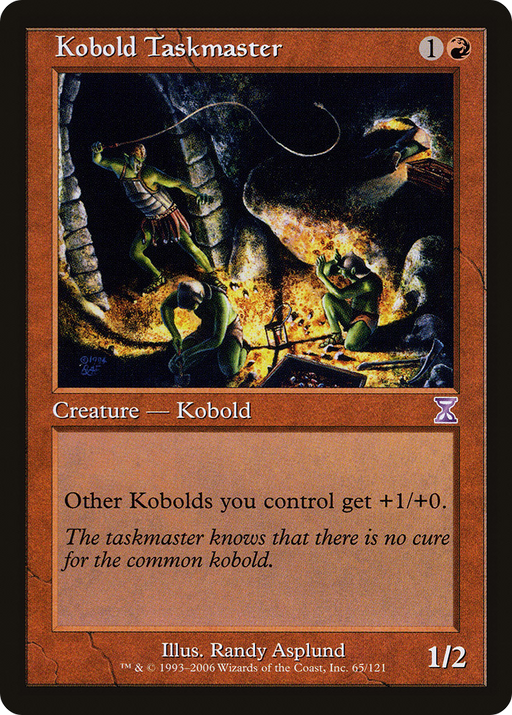 Kobold Taskmaster (TSB-065) [Time Spiral Timeshifted] MTG Single Wizards of the Coast