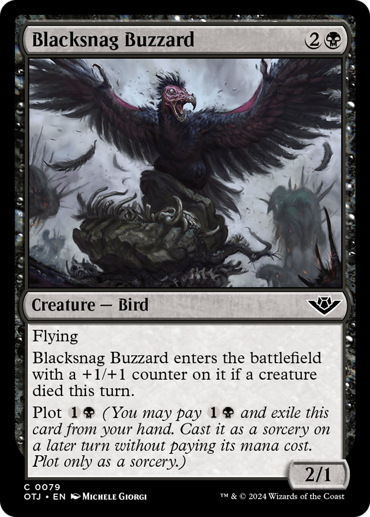 Blacksnag Buzzard (OTJ-079) [Outlaws of Thunder Junction] MTG Single Wizards of the Coast