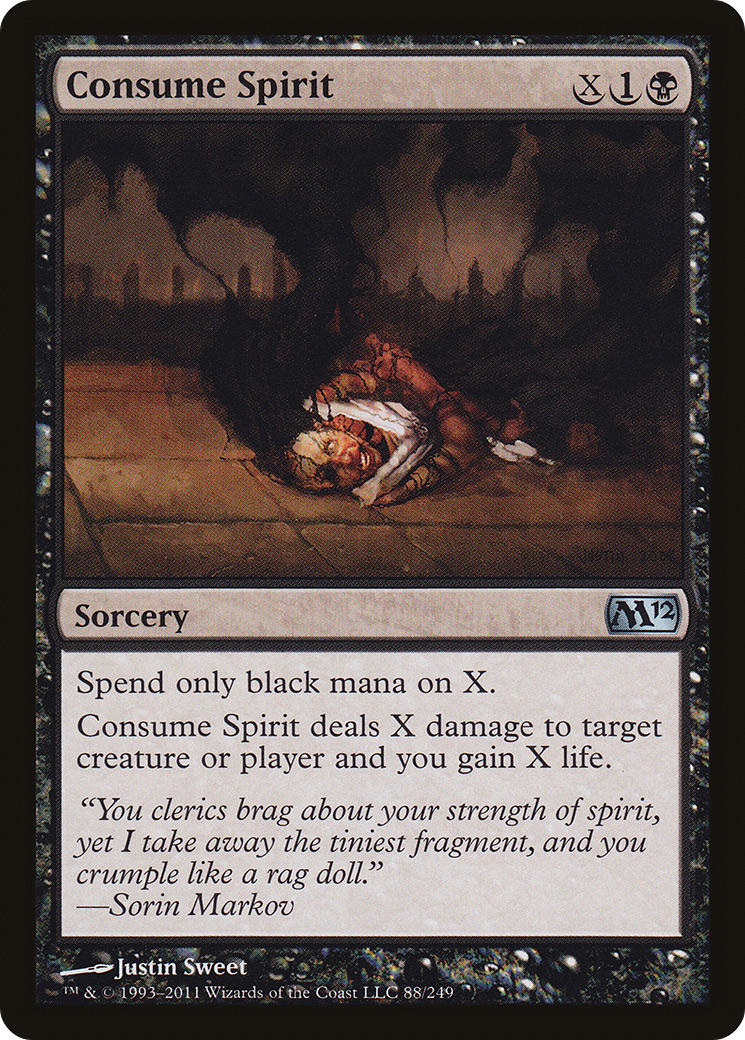 Consume Spirit (M12-088) [Magic 2012] Foil MTG Single Wizards of the Coast