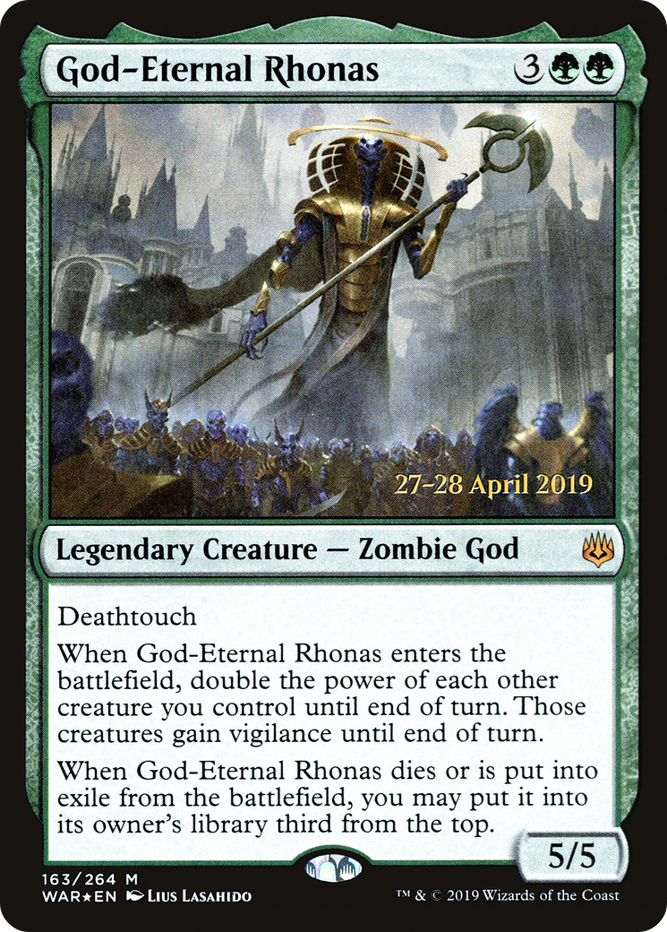 God-Eternal Rhonas (PRE-163) [War of the Spark Promos] Foil MTG Single Wizards of the Coast
