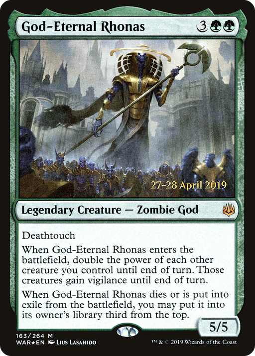 God-Eternal Rhonas (PRE-163) [War of the Spark Promos] Foil MTG Single Wizards of the Coast