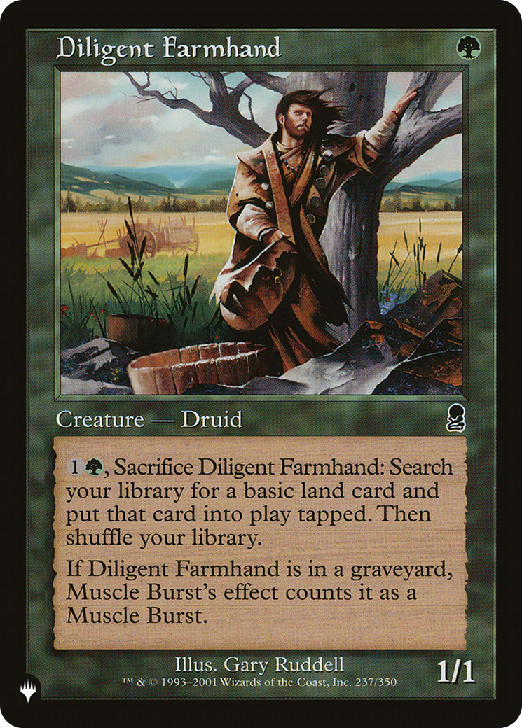 Diligent Farmhand (LIST-ODY-237) [Mystery Booster] The List MTG Single Wizards of the Coast