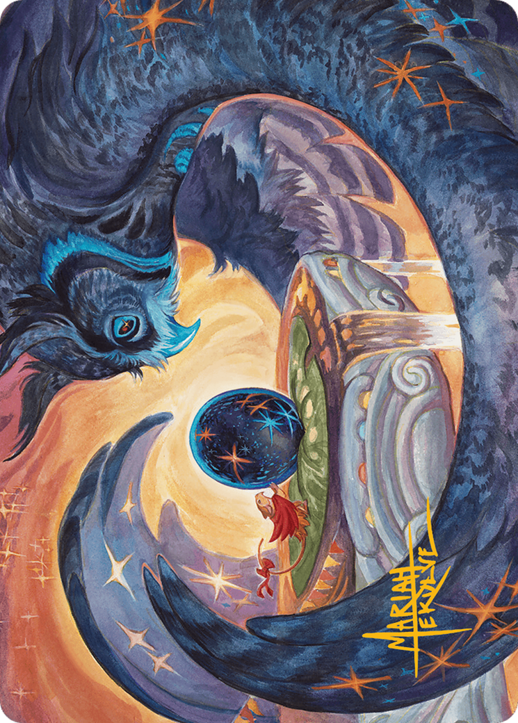 Dawn's Truce Art Card (Gold-Stamped Signature) [Art Series] Bloomburrow MTG Single Magic: The Gathering