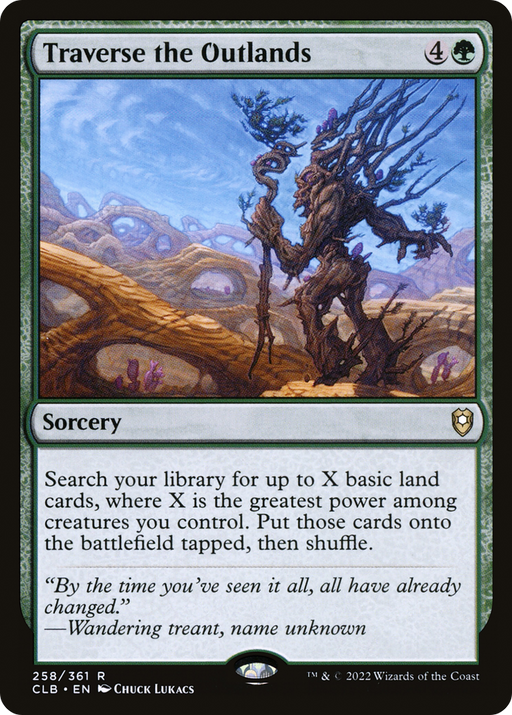 Traverse the Outlands (CLB-258) [Commander Legends: Battle for Baldur's Gate] MTG Single Wizards of the Coast
