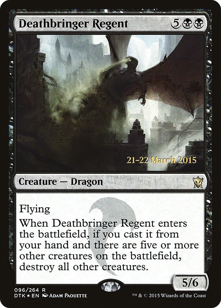 Deathbringer Regent (PRE-096) [Dragons of Tarkir Promos] Foil MTG Single Wizards of the Coast