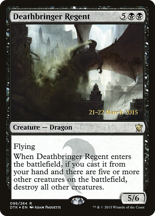 Deathbringer Regent (PRE-096) [Dragons of Tarkir Promos] Foil MTG Single Wizards of the Coast