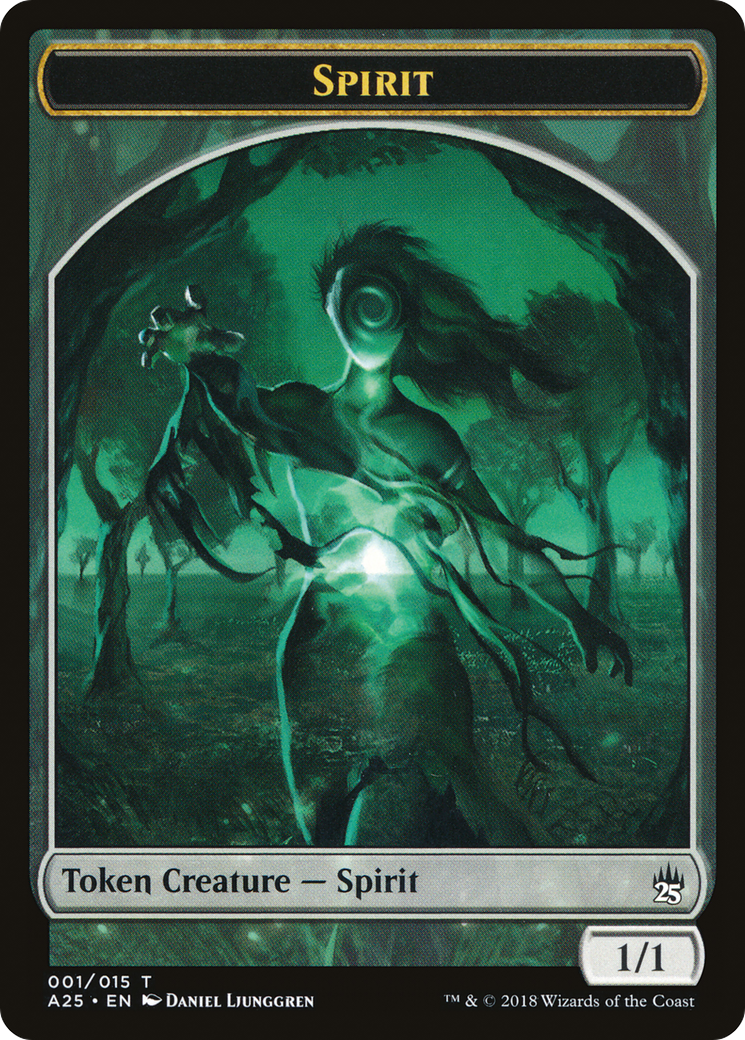 Spirit Token (001) (A25-001) [Tokens] Masters 25 Tokens MTG Single Wizards of the Coast