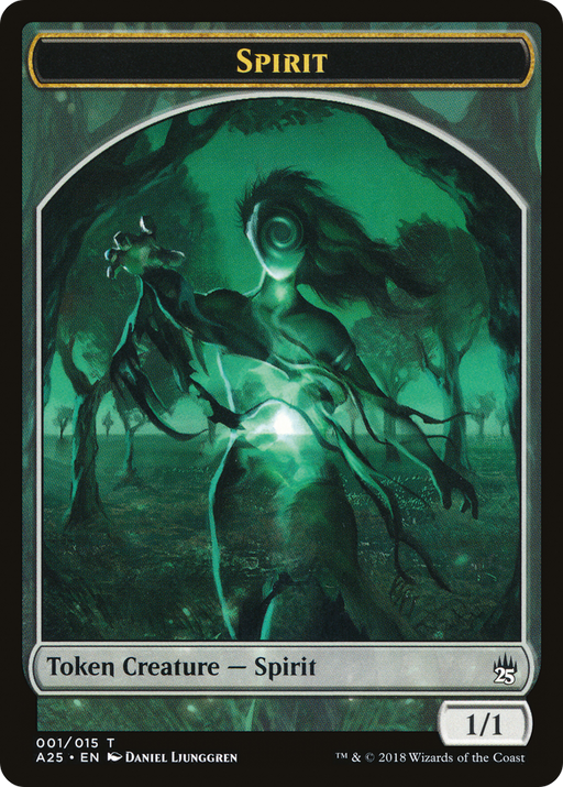 Spirit Token (001) (A25-001) [Tokens] Masters 25 Tokens MTG Single Wizards of the Coast