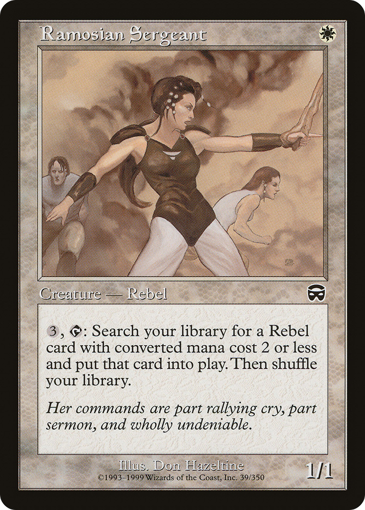 Ramosian Sergeant (MMQ-039) [Mercadian Masques] MTG Single Wizards of the Coast