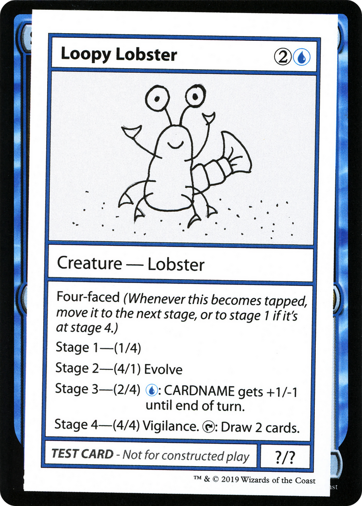 Loopy Lobster (CMB1-026) [Mystery Booster] Playtest Cards 2021 MTG Single Wizards of the Coast