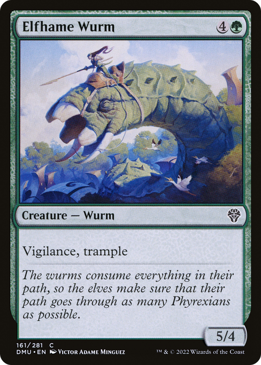 Elfhame Wurm (DMU-161) [Dominaria United] MTG Single Wizards of the Coast