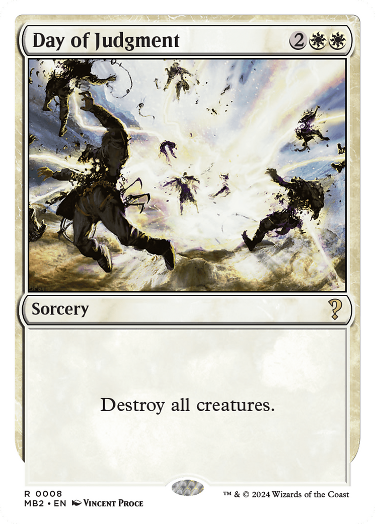 Day of Judgment (White Border) (MB2-008) [Mystery Booster] Mystery Booster 2 MTG Single Wizards of the Coast