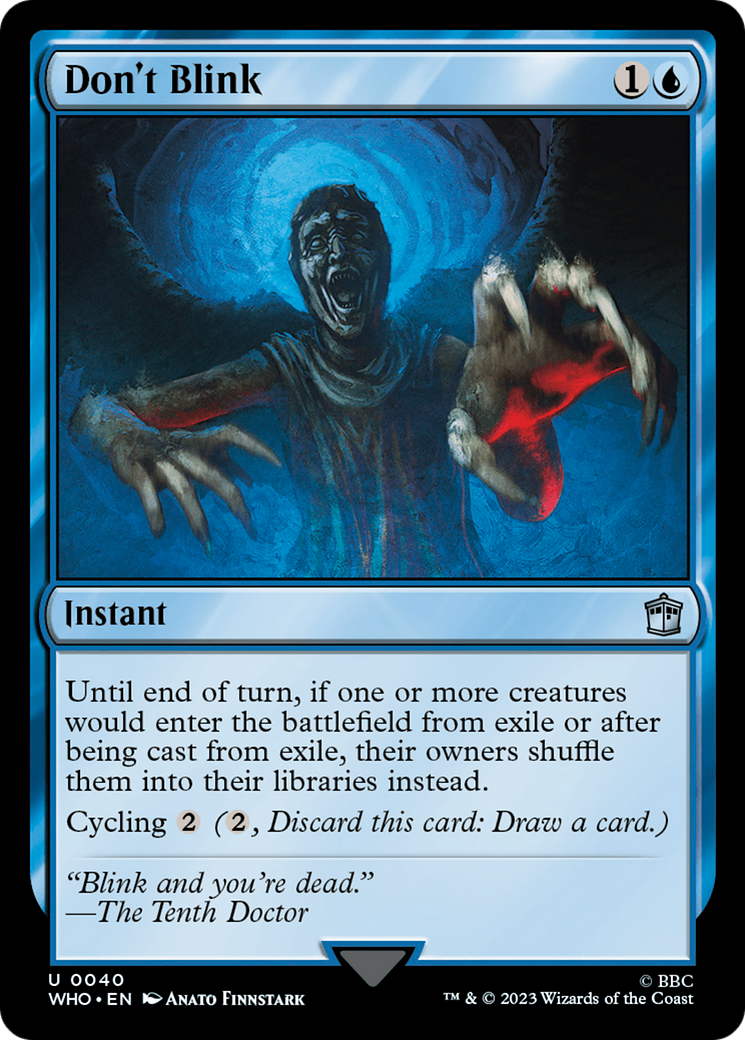 Don't Blink (WHO-040) [Doctor Who] Foil MTG Single Wizards of the Coast