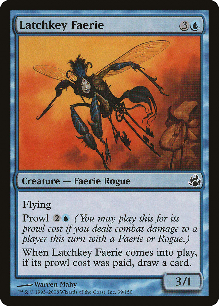 Latchkey Faerie (MOR-039) [Morningtide] MTG Single Wizards of the Coast