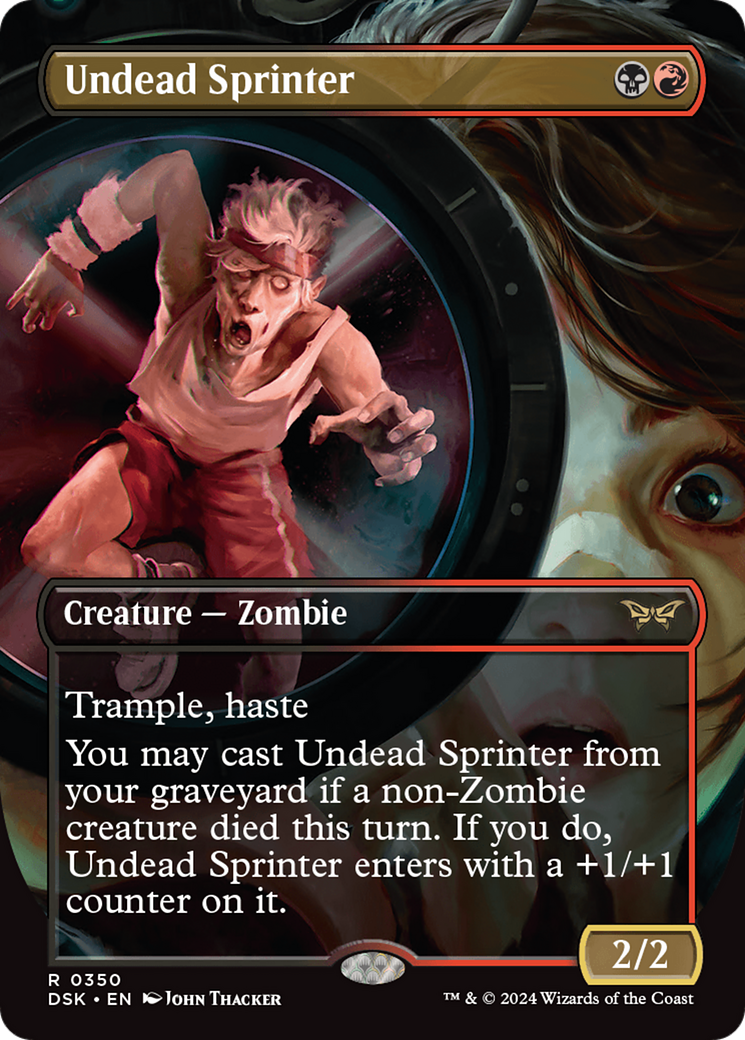 Undead Sprinter (DSK-350) [Duskmourn: House of Horror] (Borderless) MTG Single Wizards of the Coast