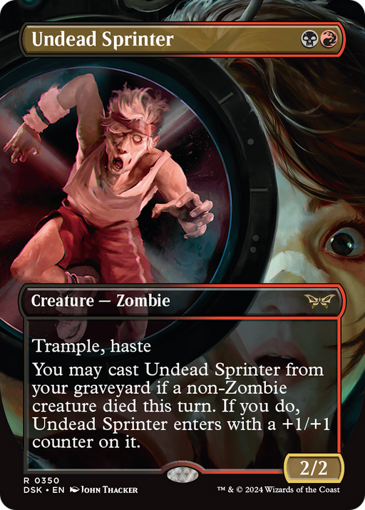 Undead Sprinter (DSK-350) [Duskmourn: House of Horror] (Borderless) MTG Single Wizards of the Coast
