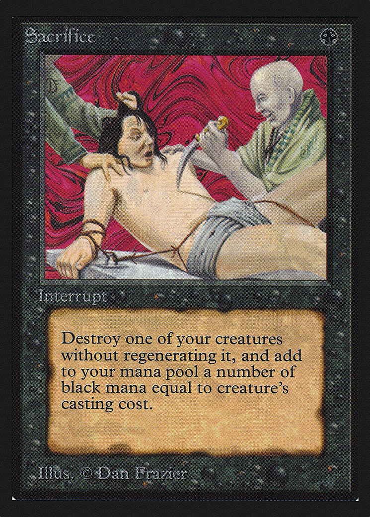 Sacrifice (CED-125) [Collectors' Edition] MTG Single Wizards of the Coast