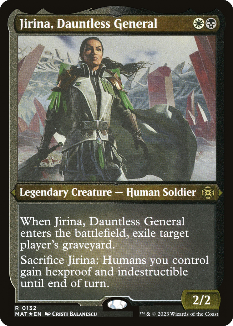 Jirina, Dauntless General (MAT-132) [March of the Machine: The Aftermath] Etched Foil MTG Single Wizards of the Coast