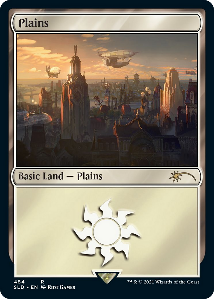 Plains (Secret Lair x Arcane: Lands) (SLD-484) [Secret Lair] Drop MTG Single Wizards of the Coast