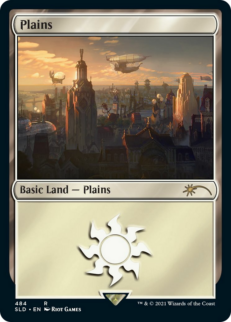 Plains (Secret Lair x Arcane: Lands) (SLD-484) [Secret Lair] Drop MTG Single Wizards of the Coast