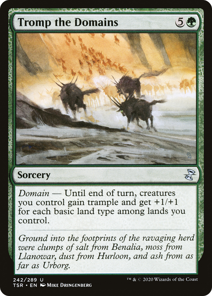 Tromp the Domains (TSR-242) [Time Spiral Remastered] MTG Single Wizards of the Coast