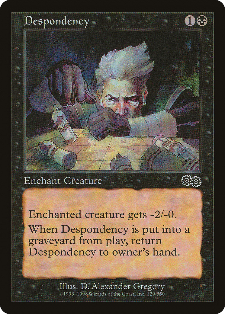 Despondency (USG-129) [Urza's Saga] MTG Single Wizards of the Coast