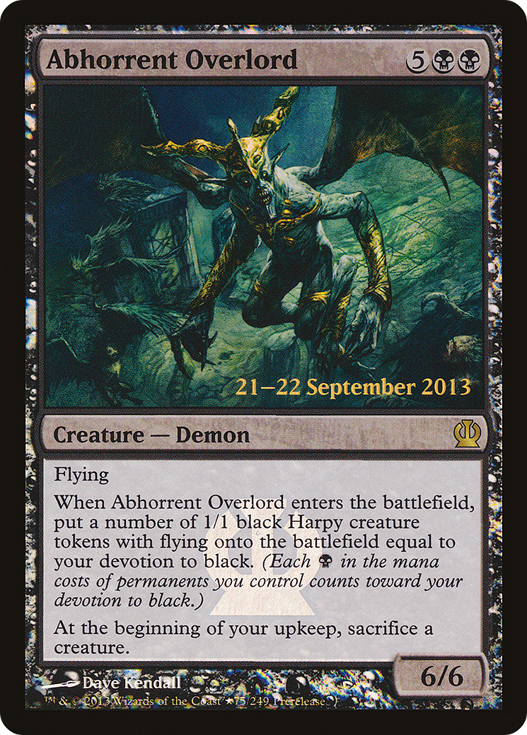 Abhorrent Overlord (PRE-075) [Theros Promos] Foil MTG Single Wizards of the Coast