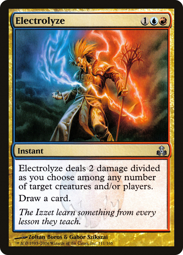 Electrolyze (GPT-111) [Guildpact] Foil MTG Single Wizards of the Coast