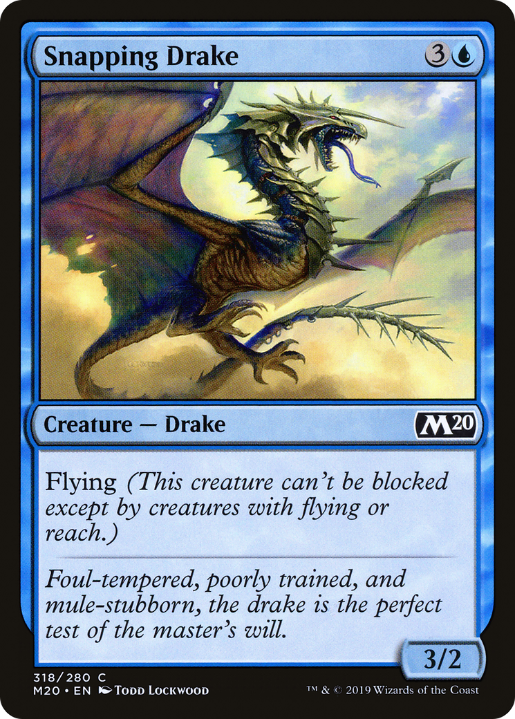 Snapping Drake (M20-318) [Core Set 2020] MTG Single Wizards of the Coast