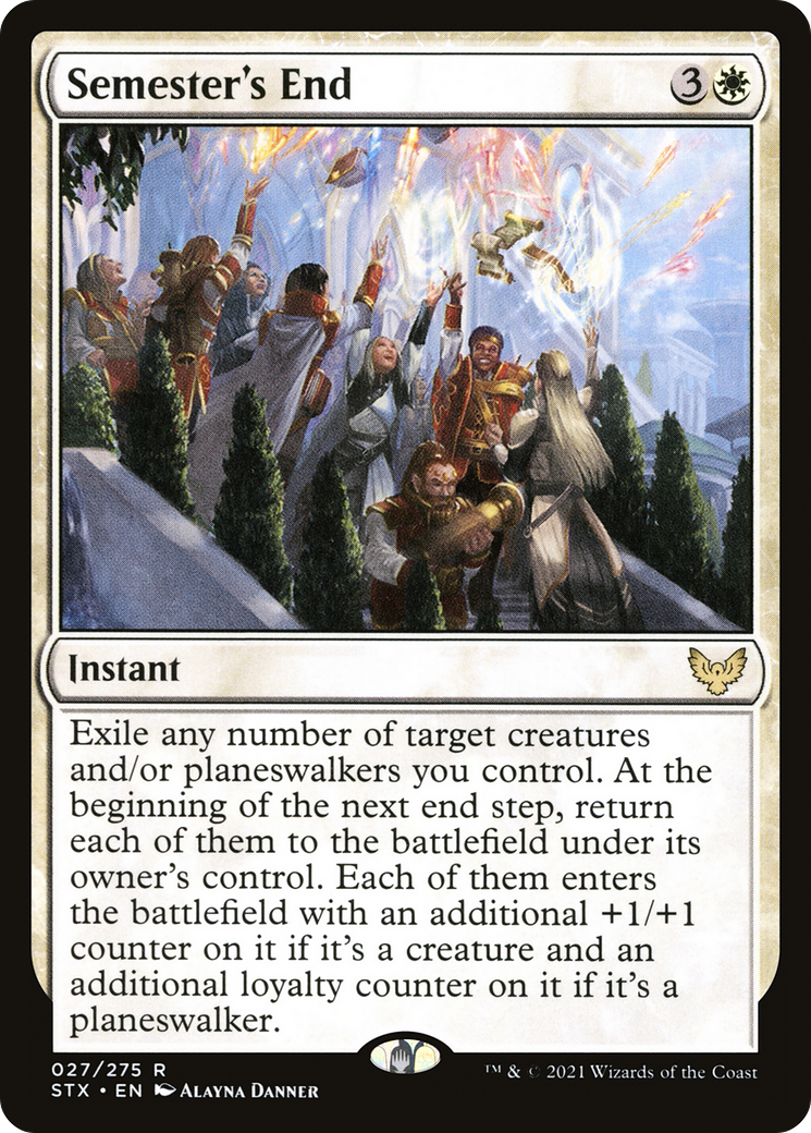 Semester's End (STX-027) [Strixhaven: School of Mages] MTG Single Wizards of the Coast