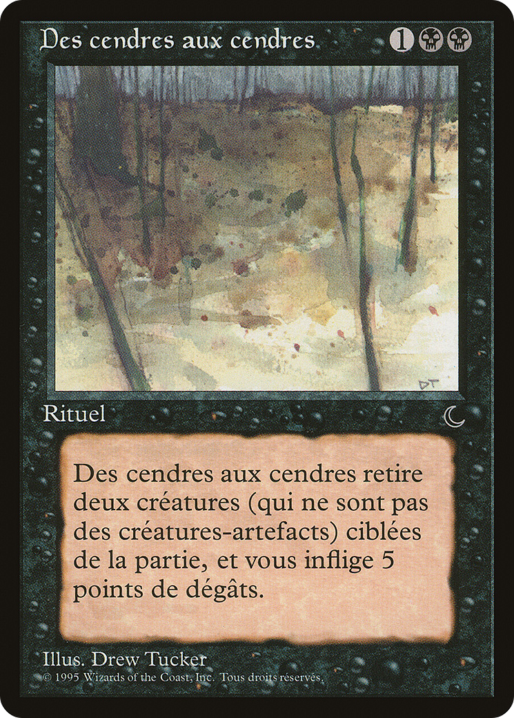 Ashes to Ashes (French) - "Des cendres aux cendres" (REN-) [Renaissance] MTG Single Wizards of the Coast