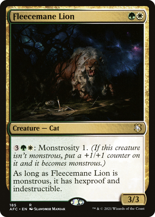 Fleecemane Lion (AFC-185) [Forgotten Realms Commander] MTG Single Wizards of the Coast