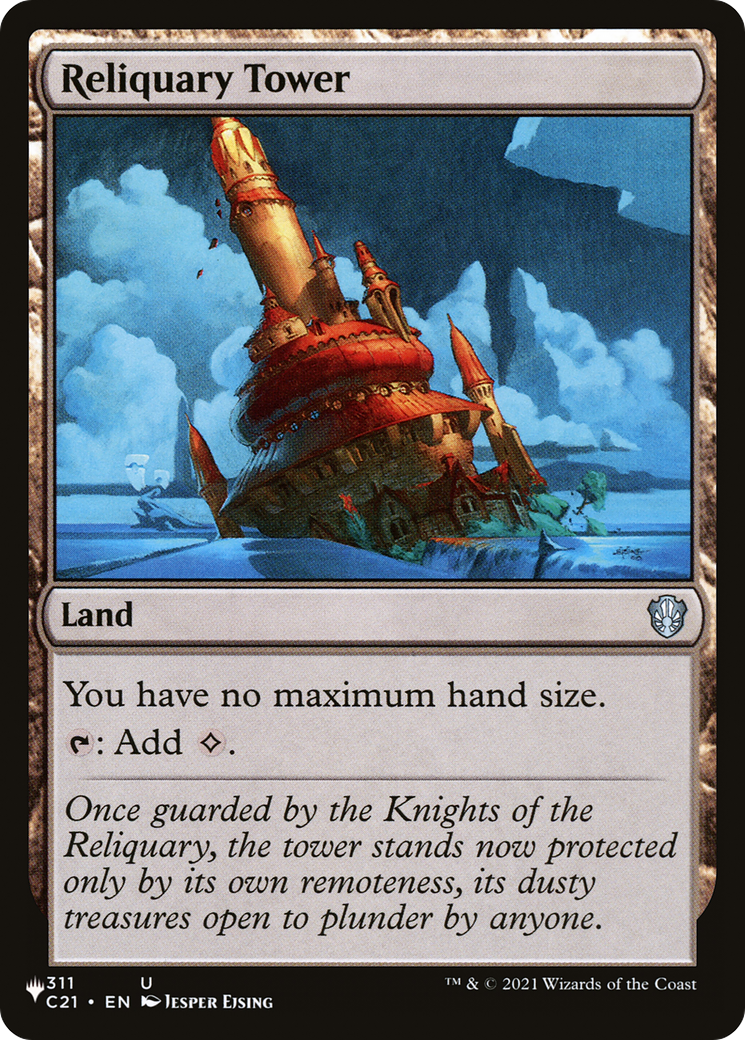 Reliquary Tower (C21) (LIST-311) [Mystery Booster] The List MTG Single Wizards of the Coast