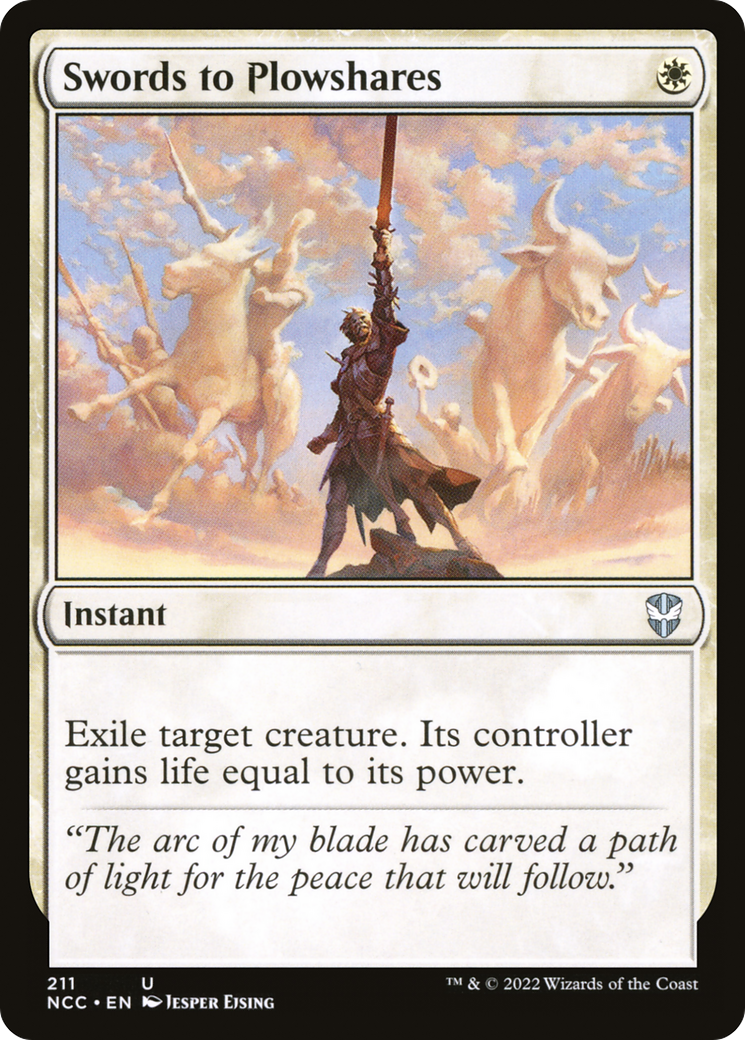 Swords to Plowshares (NCC-211) [New Capenna Commander] MTG Single Wizards of the Coast