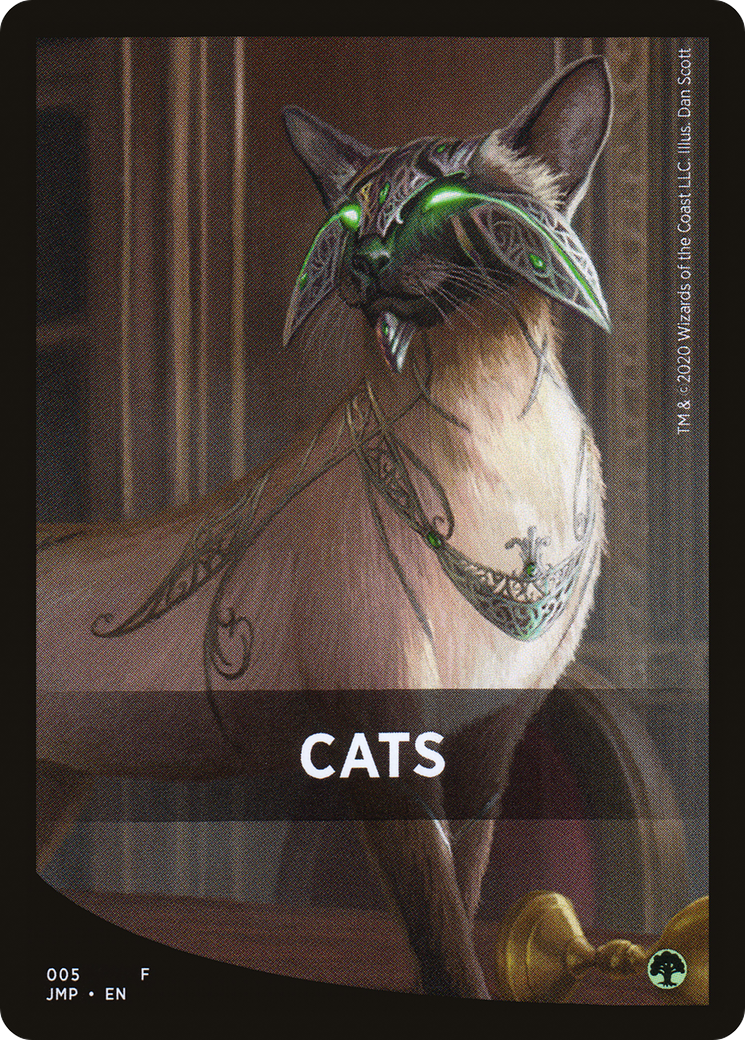 Cats Theme Card (JMP-005) [Tokens] Jumpstart Front Cards MTG Single Wizards of the Coast