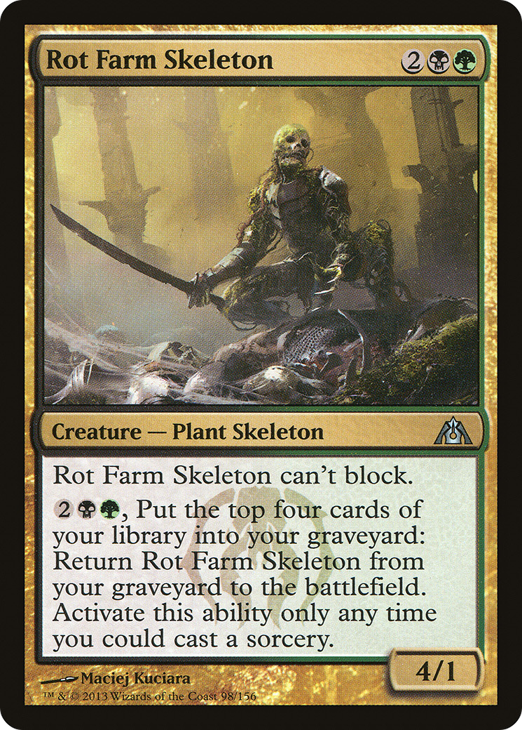 Rot Farm Skeleton (DGM-098) [Dragon's Maze] Foil MTG Single Wizards of the Coast
