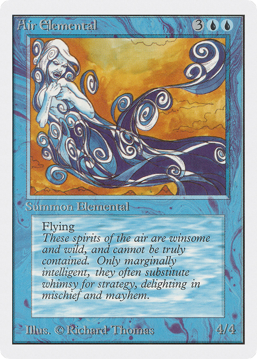 Air Elemental (2ED-047) [Oldschool] Unlimited Edition MTG Single Wizards of the Coast