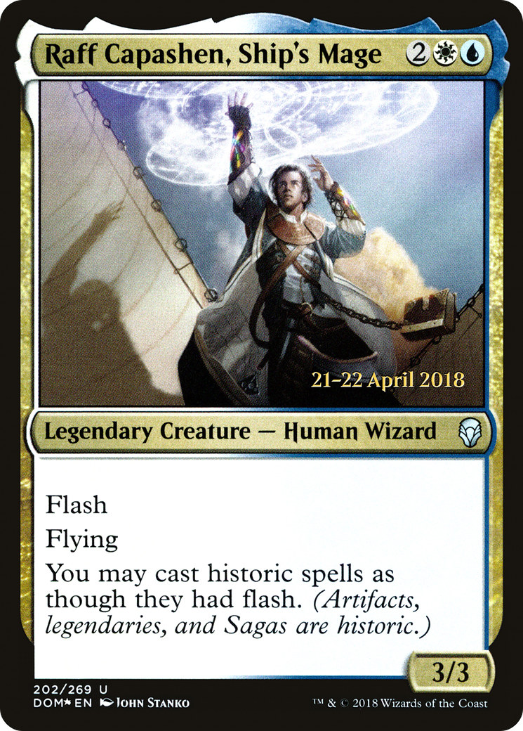 Raff Capashen, Ship's Mage (PRE-202) [Dominaria Promos] Foil MTG Single Wizards of the Coast