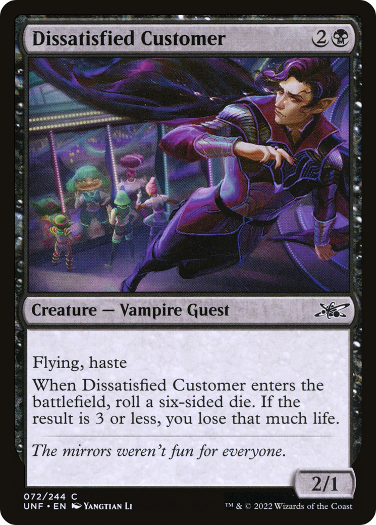 Dissatisfied Customer (UNF-072) [Unfinity] Foil MTG Single Wizards of the Coast