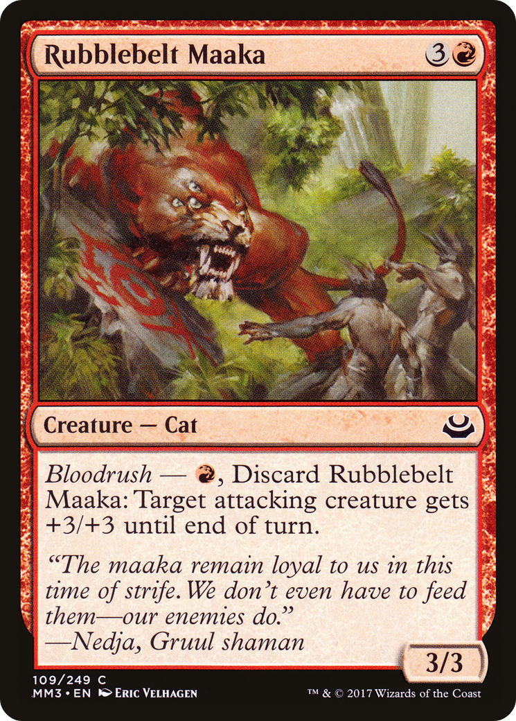 Rubblebelt Maaka (MM3-109) [Modern Masters 2017] Foil MTG Single Modern Masters 2017
