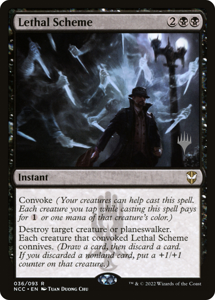 Lethal Scheme (PPSNC-36P) [New Capenna Commander Promos] Foil MTG Single Wizards of the Coast