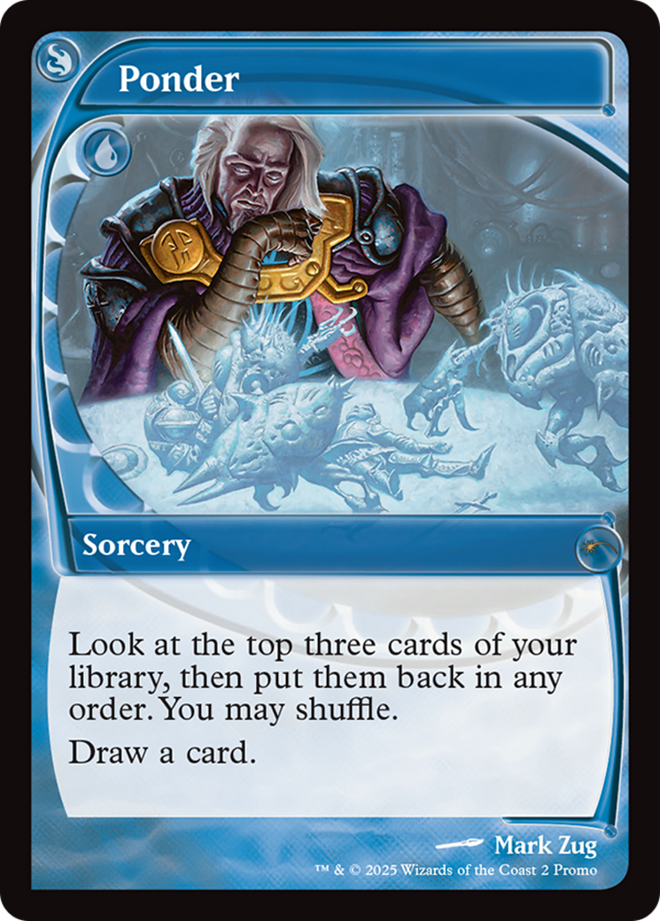 Ponder (Future Sight) (SLD-002) [Secret Lair] Drop Series MTG Single Wizards of the Coast