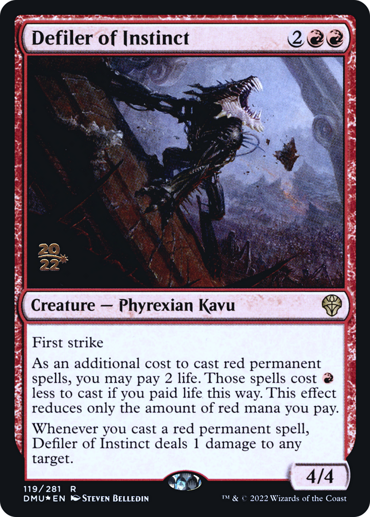 Defiler of Instinct (PRE-119) [Dominaria United Promos] Foil MTG Single Wizards of the Coast
