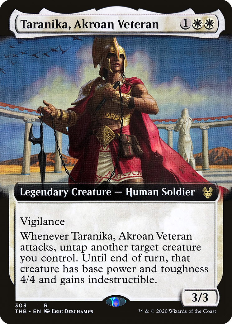 Taranika, Akroan Veteran (THB-303) [Theros Beyond Death] (Extended Art) MTG Single Wizards of the Coast