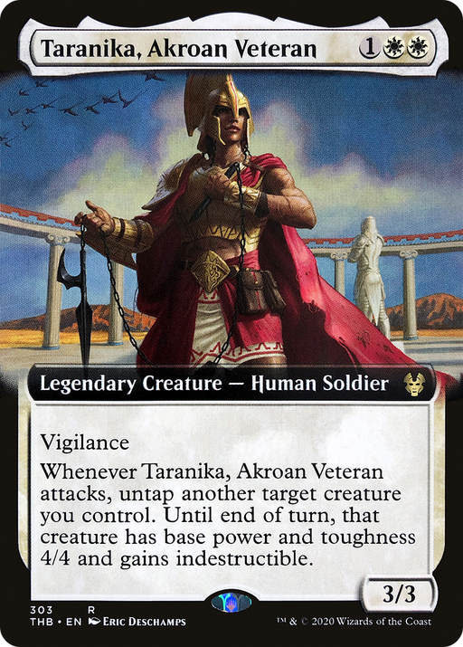 Taranika, Akroan Veteran (THB-303) [Theros Beyond Death] (Extended Art) MTG Single Wizards of the Coast