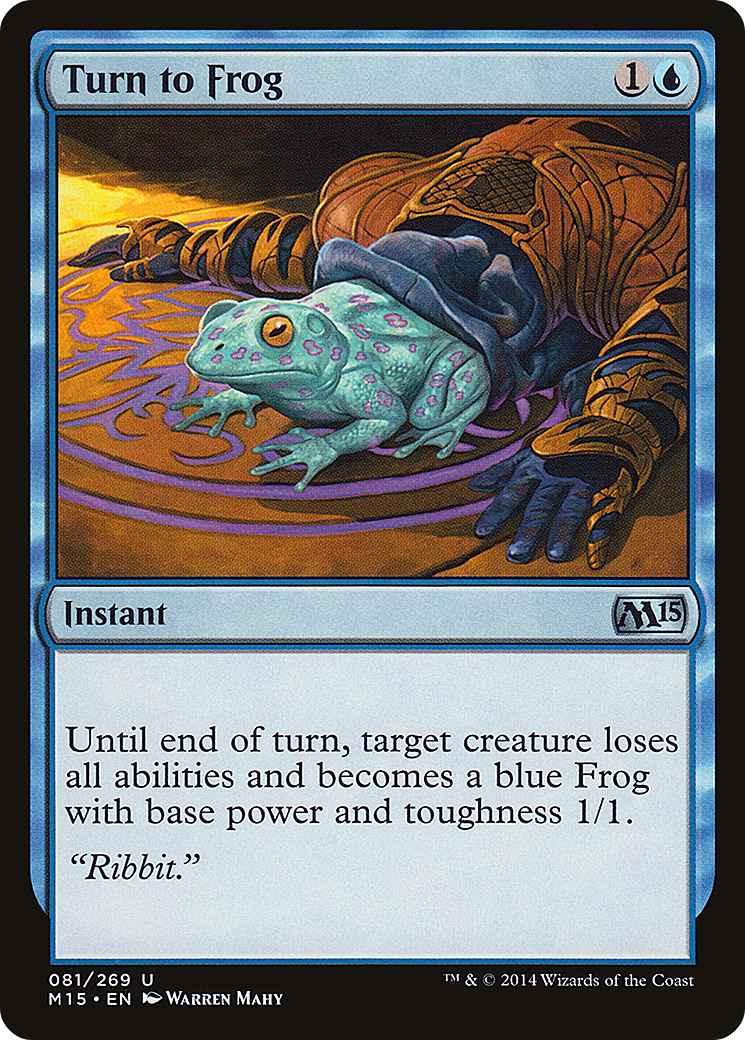 Turn to Frog (M15-081) [Magic 2015] MTG Single Wizards of the Coast